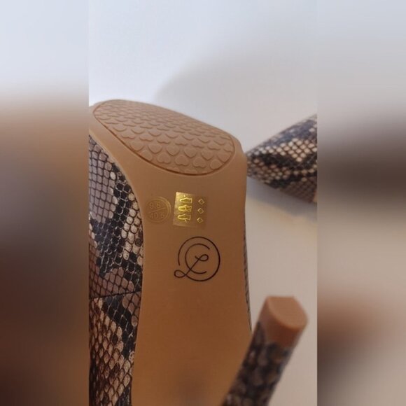 Chinese Laundry BN Rayla Snake skin PU leather Size 37 - Picture 6 of 7